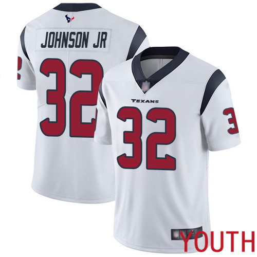 Houston Texans Limited White Youth Lonnie Johnson Road Jersey NFL Football 32 Vapor Untouchable